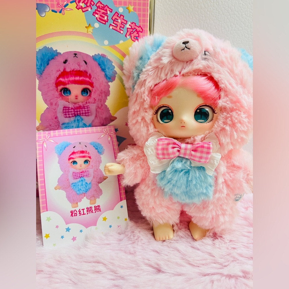 “Pink Bear” From “Write Like An Angel” Series Blind Box